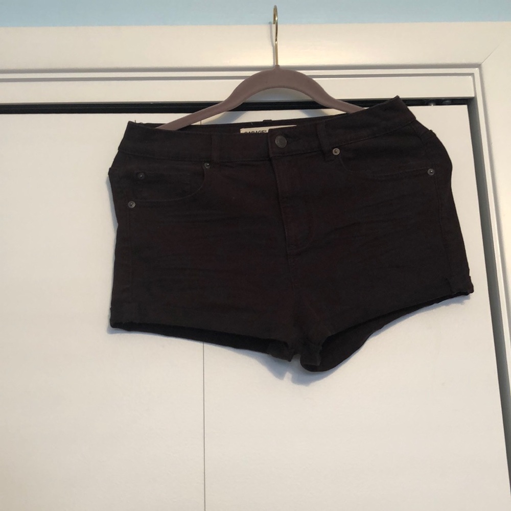 Black Jean Shorts
